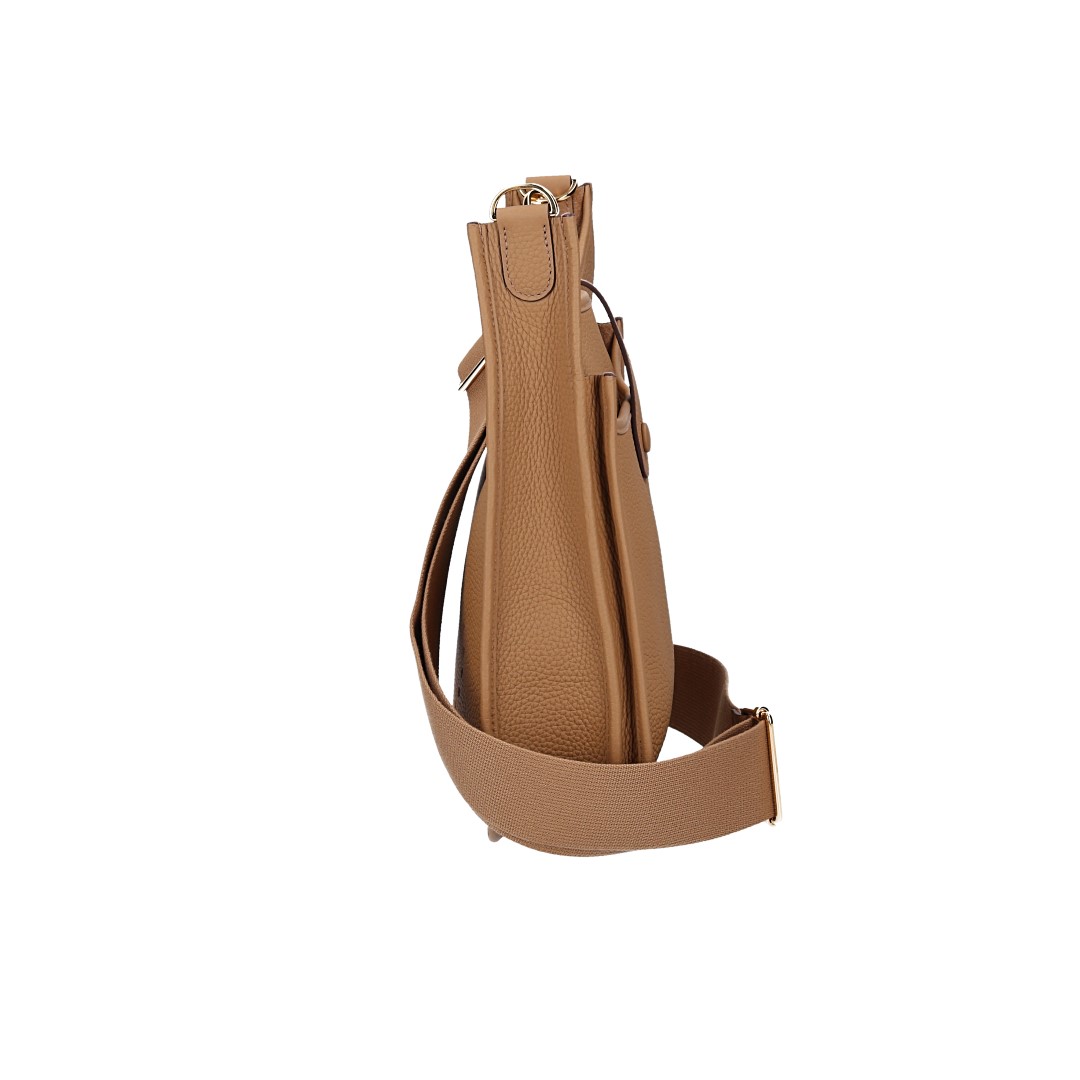 HERMÈS ÉVELYNE III 29 HANDTASCHE AUS TAURILLON CLEMENCE LEDER IN BISCUIT MIT GHW