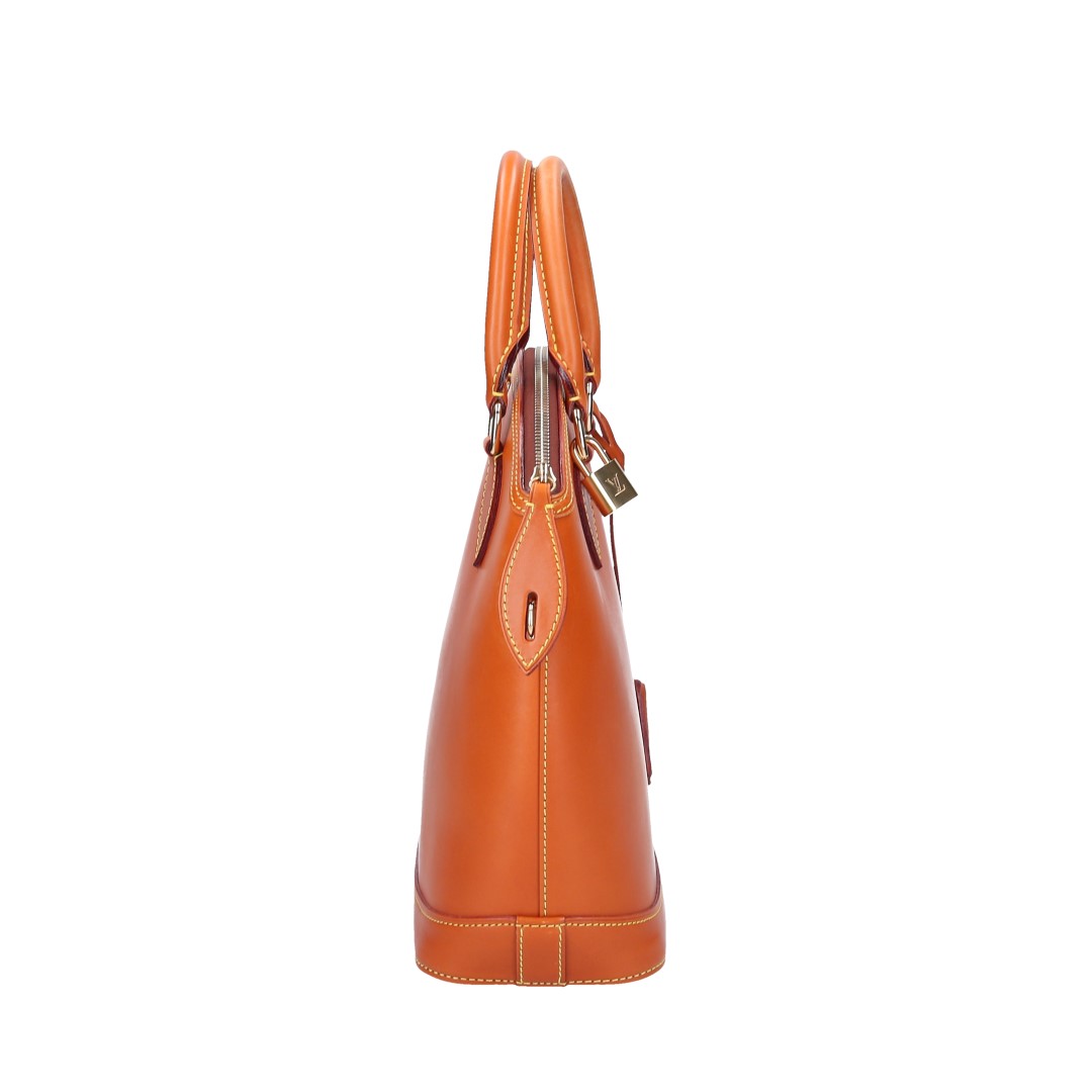 LOUIS VUITTON LOCKIT HENKELTASCHE AUS NOMADE LEDER IN CARAMEL