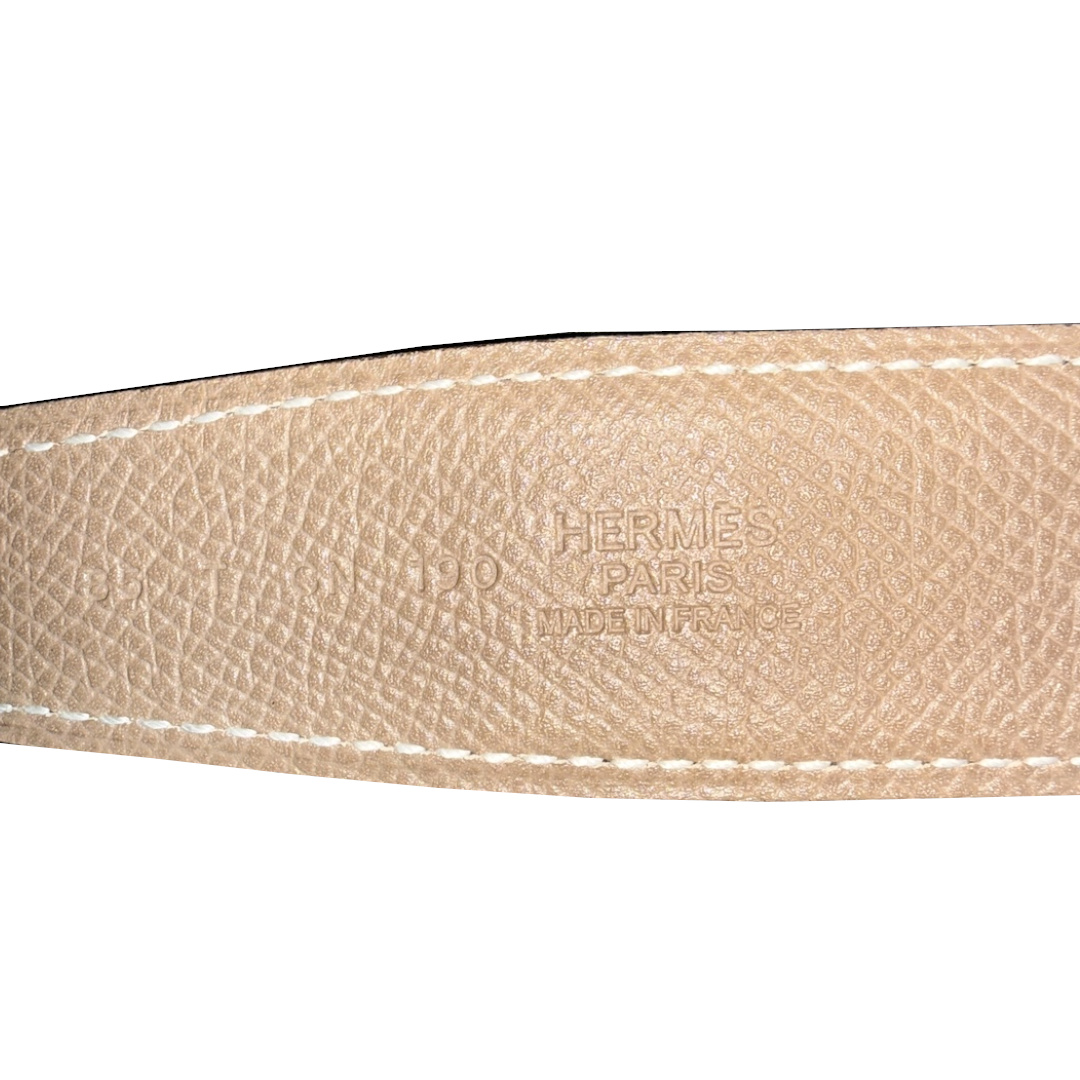 HERMÈS REVERSIBLE BELT 38 MM MADE OF LEATHER SIZE 90