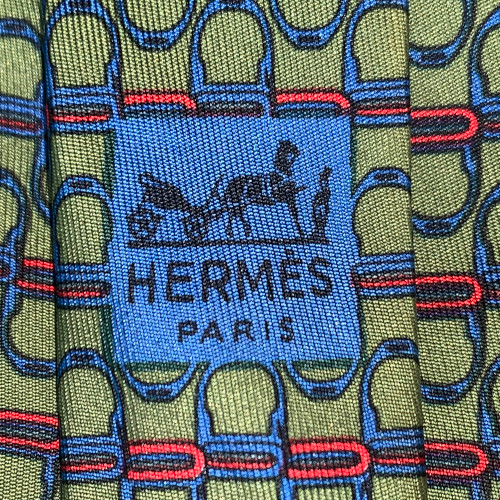 42334-Hermes-Krawatte_2D_0006 HERMÈS KRAWATTE AUS SEIDE '909HA'