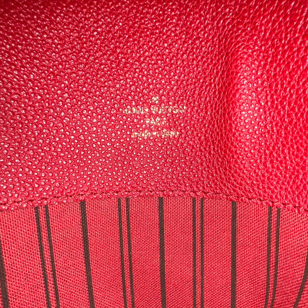 LOUIS VUITTON BAGATELLE HANDTASCHE AUS MONOGRAM EMPREINTE LEDER IN CERISES (M50074)