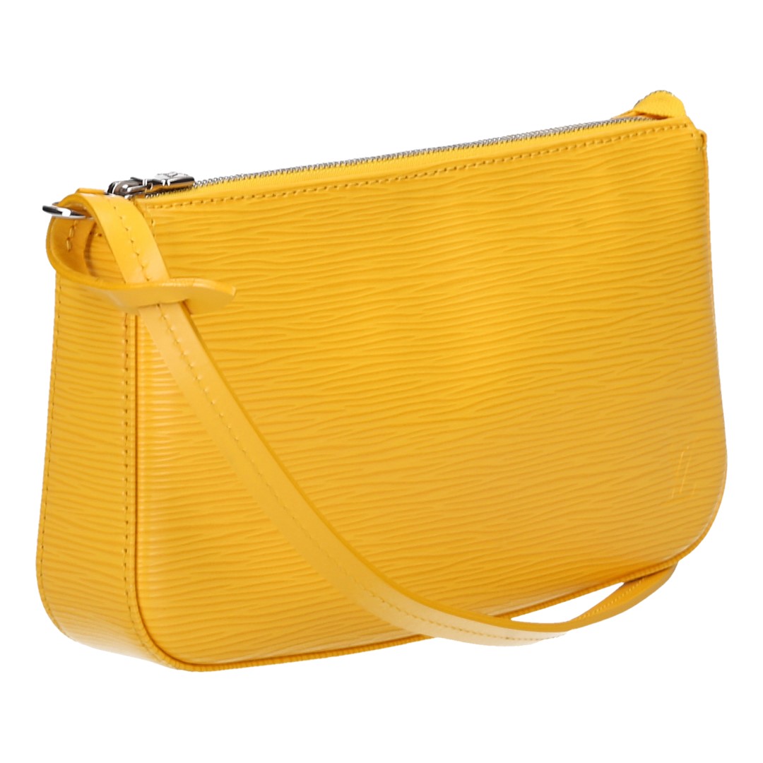 42042-Louis-Vuitton-Pochette-Epi-Leder_2D_0008 LOUIS VUITTON POCHETTE ACCESSOIRES NM CLUTCH AUS EPI LEDER IN MIMOSA