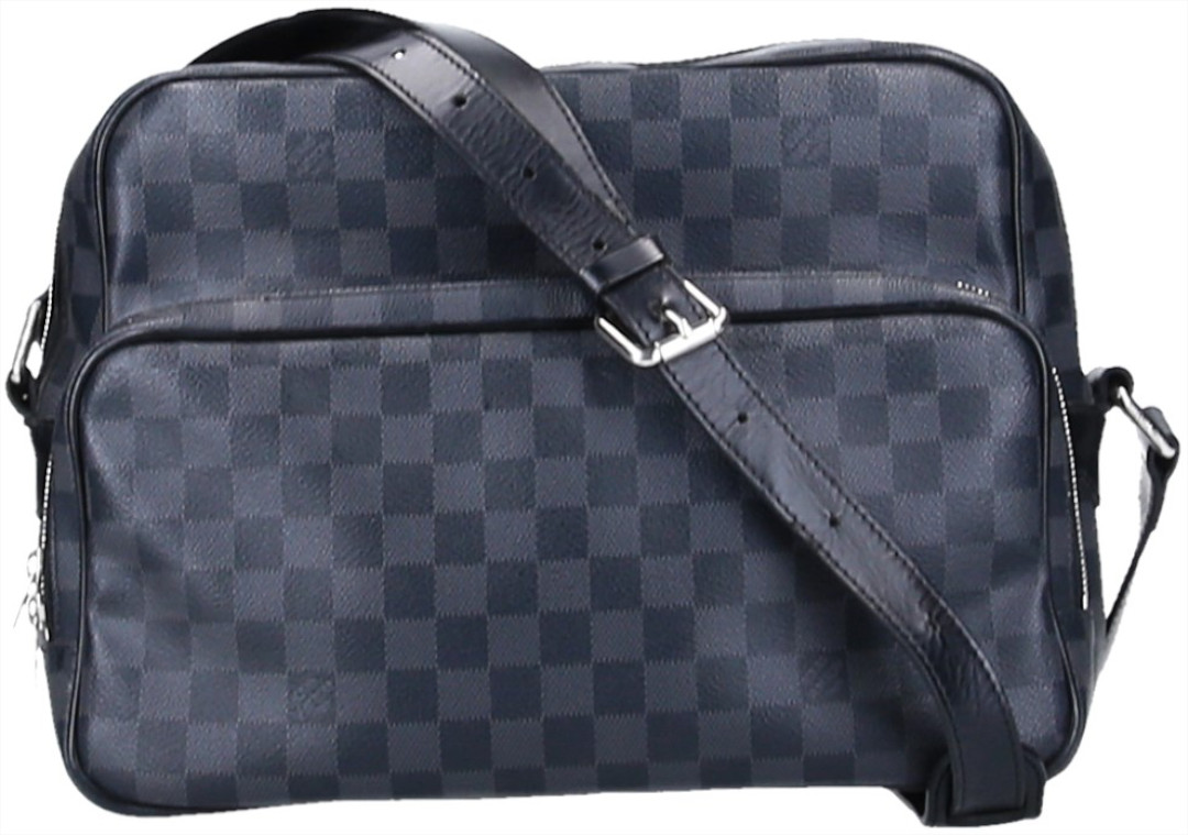 44985-LV-Henkeltasche-Damier-Graphite_2D_0017 LOUIS VUITTON IEOH UMHÄNGETASCHE AUS DAMIER GRAPHITE CANVAS (N41446)