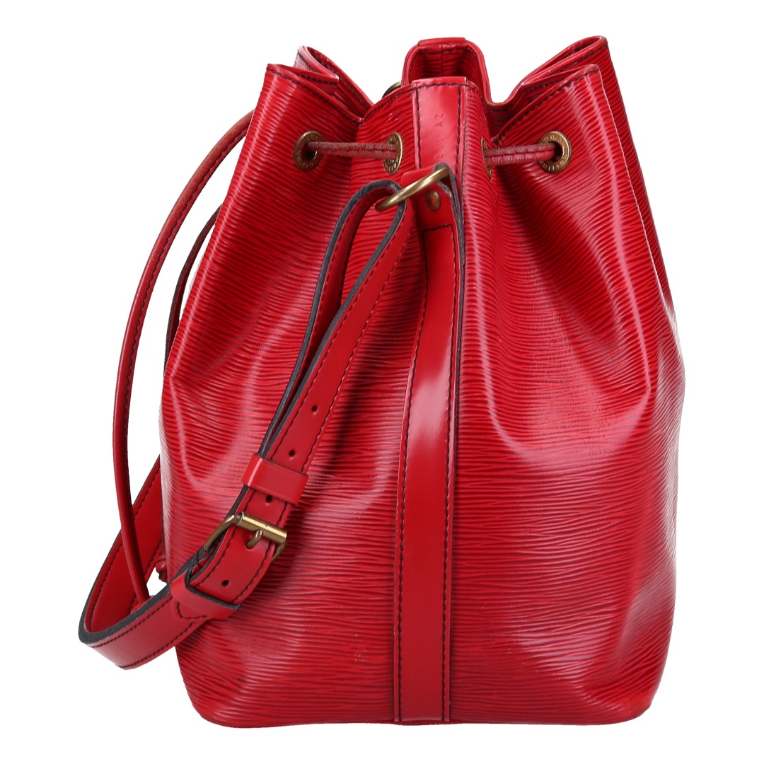 LOUIS VUITTON NOÉ PETIT MODEL SCHULTERTASCHE AUS EPI LEDER IN CASTILLIAN ROT