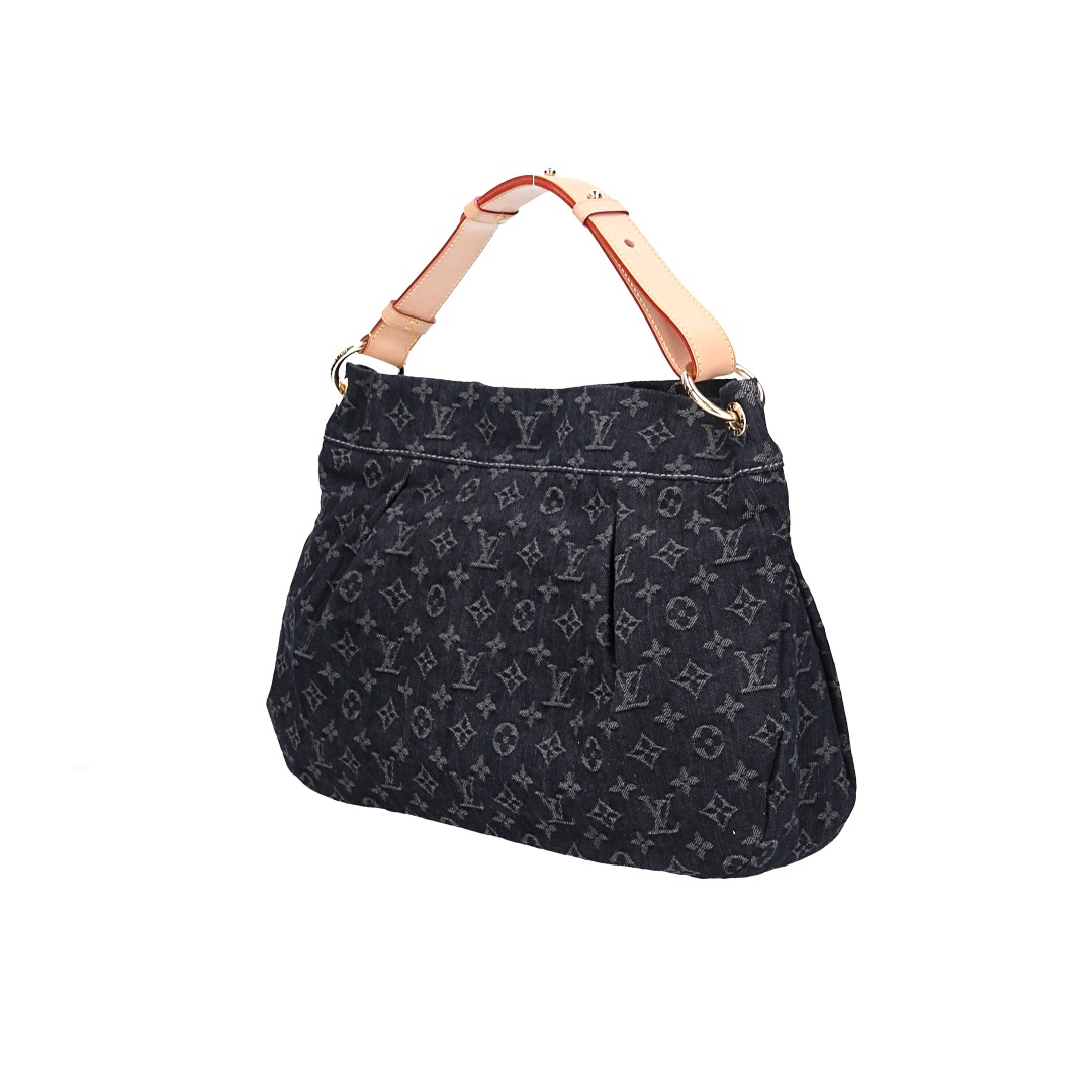 50269-LouisVuitton-Handtasche-Denim-Schwarz_2D_0006 LOUIS VUITTON DAILY PM HANDTASCHE AUS MONOGRAM DENIM IN NOIR (M40494)