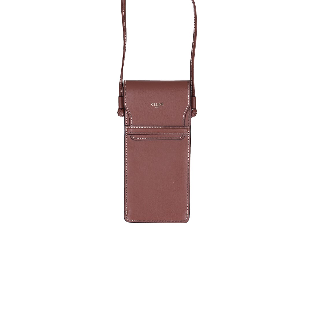 CELINE AVA (MEDIUM) HANDBAG MADE OF TRIOMPHE CANVAS AND CALF LEATHER