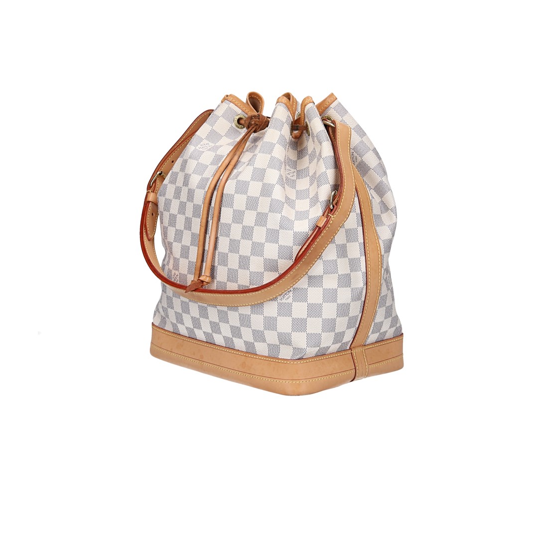 LOUIS VUITTON NOE GM SCHULTERTASCHE AUS DAMIER AZUR CANVAS (N42222)