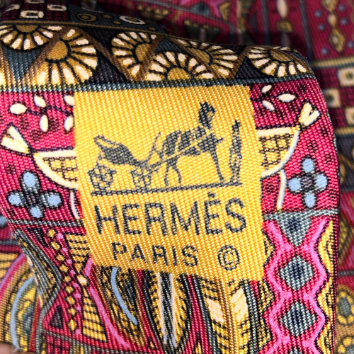 HERMÈS KRAWATTE AUS SEIDE '7641 TA'