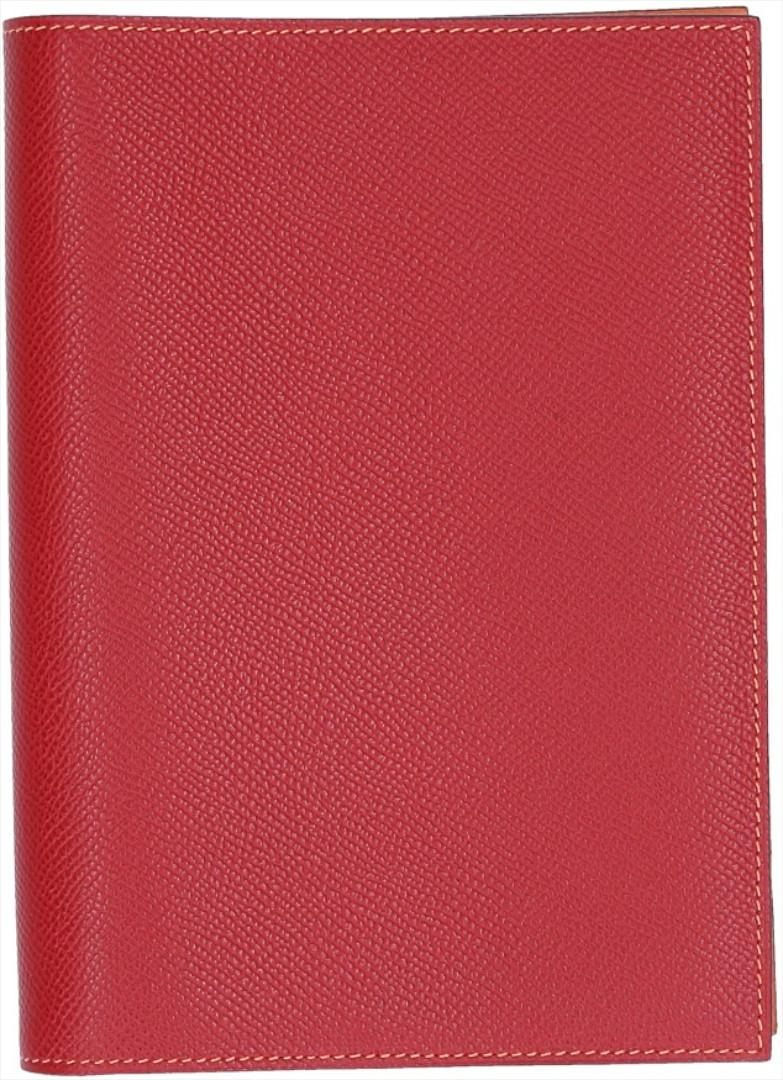 HERMÈS AGENDA-UMSCHLAG AUS EPSOM-KALBSLEDER ROUGE UND ORANGE HERMÈS AGENDA-UMSCHLAG AUS EPSOM-KALBSLEDER ROUGE UND ORANGE