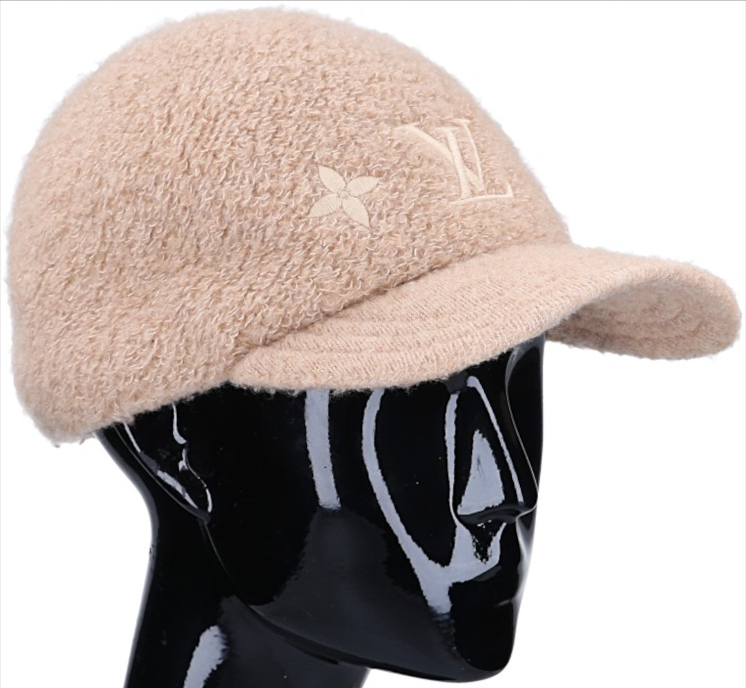 HERMÈS CAP - 'MILES CDS' COTTON BASEBALL CAP IN ANTIQUE/BLACK SIZE 60
