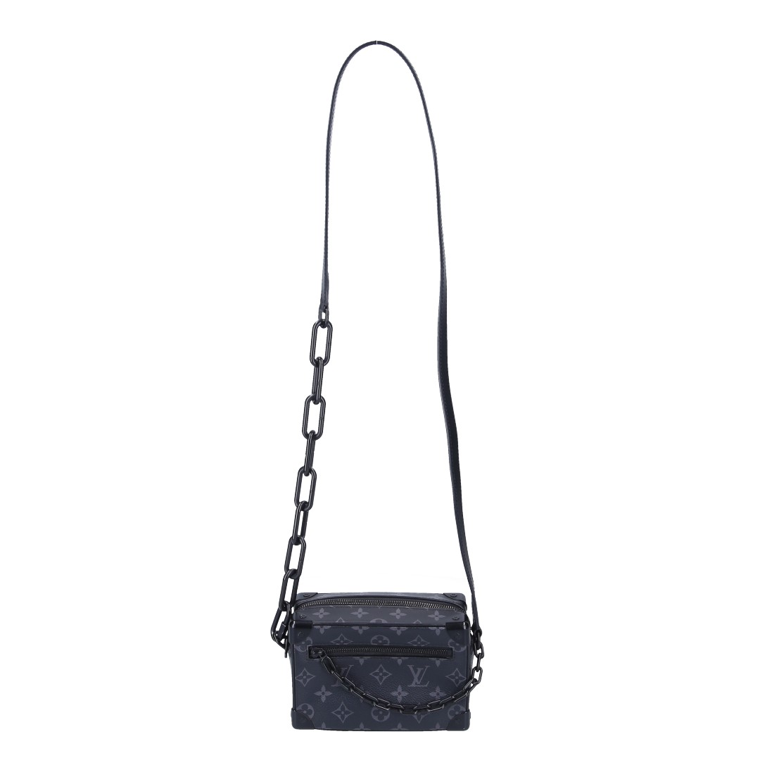 45228-Louis-Vuitton-Umh-ngetasche-Monogramm_2D_0012 LOUIS VUITTON MINI SOFT TRUNK UMHÄNGETASCHE AUS DAMIER ECLIPSE CANVAS (M44735)