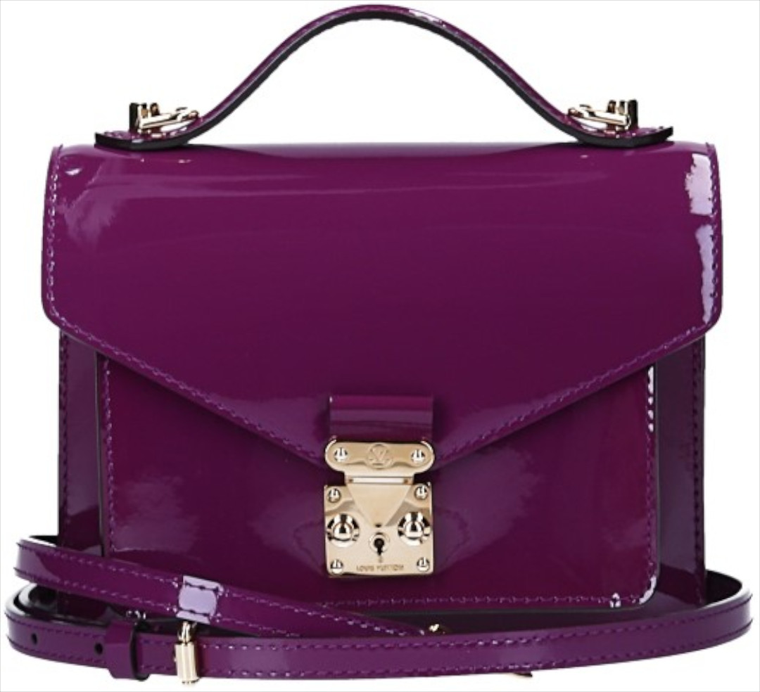 LOUIS VUITTON MONCEAU BB HANDTASCHE AUS VERNIS LEDER IN AMETHYST (M90112)