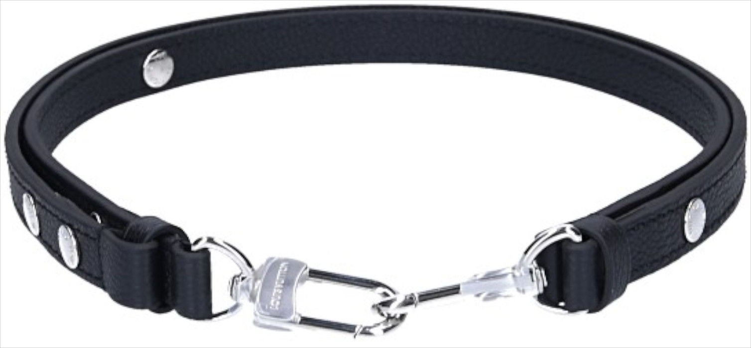 Louis Vuitton Adjustable Shoulder Strap in Rindsleder in Black with Silver