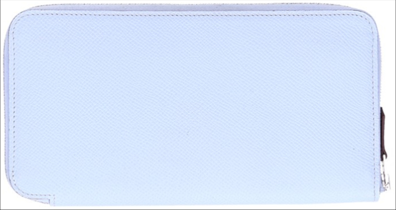 HERMÈS BRIEFTASCHE SILK'IN CLASSIQUE AUS  EPSOM-KALBSLEDER & BARÉNIA-KALBSLEDER IN BLEU BRUME MIT PHW