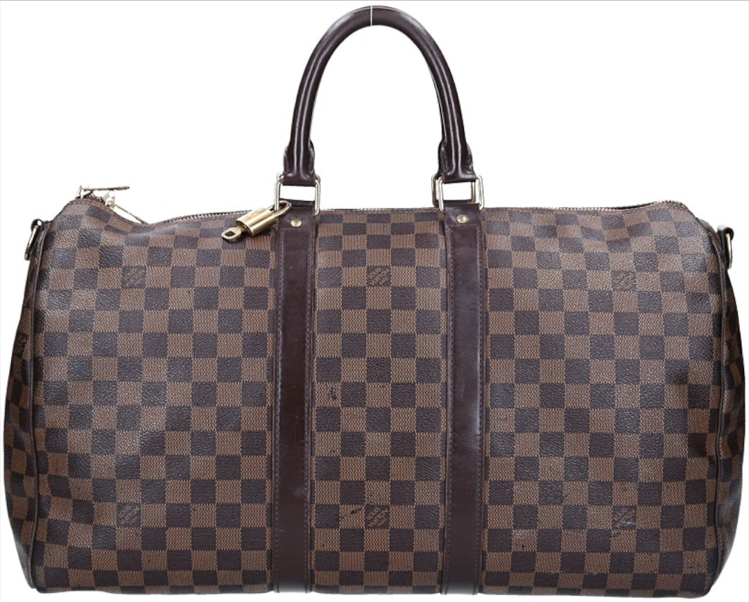 LOUIS VUITTON KEEPALL 45 REISETASCHE AUS DAMIER EBENE CANVAS OHNE SCHULTERRIEMEN (N41428)