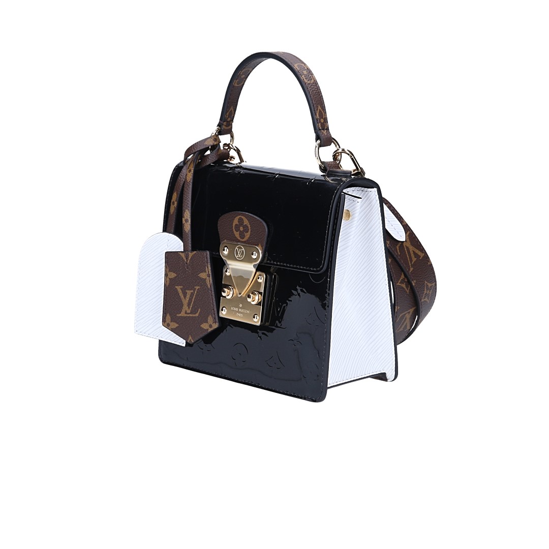 LOUIS VUITTON SPRING STREET HANDTASCHE AUS MONOGRAM VERNIS LEDER (M90375)