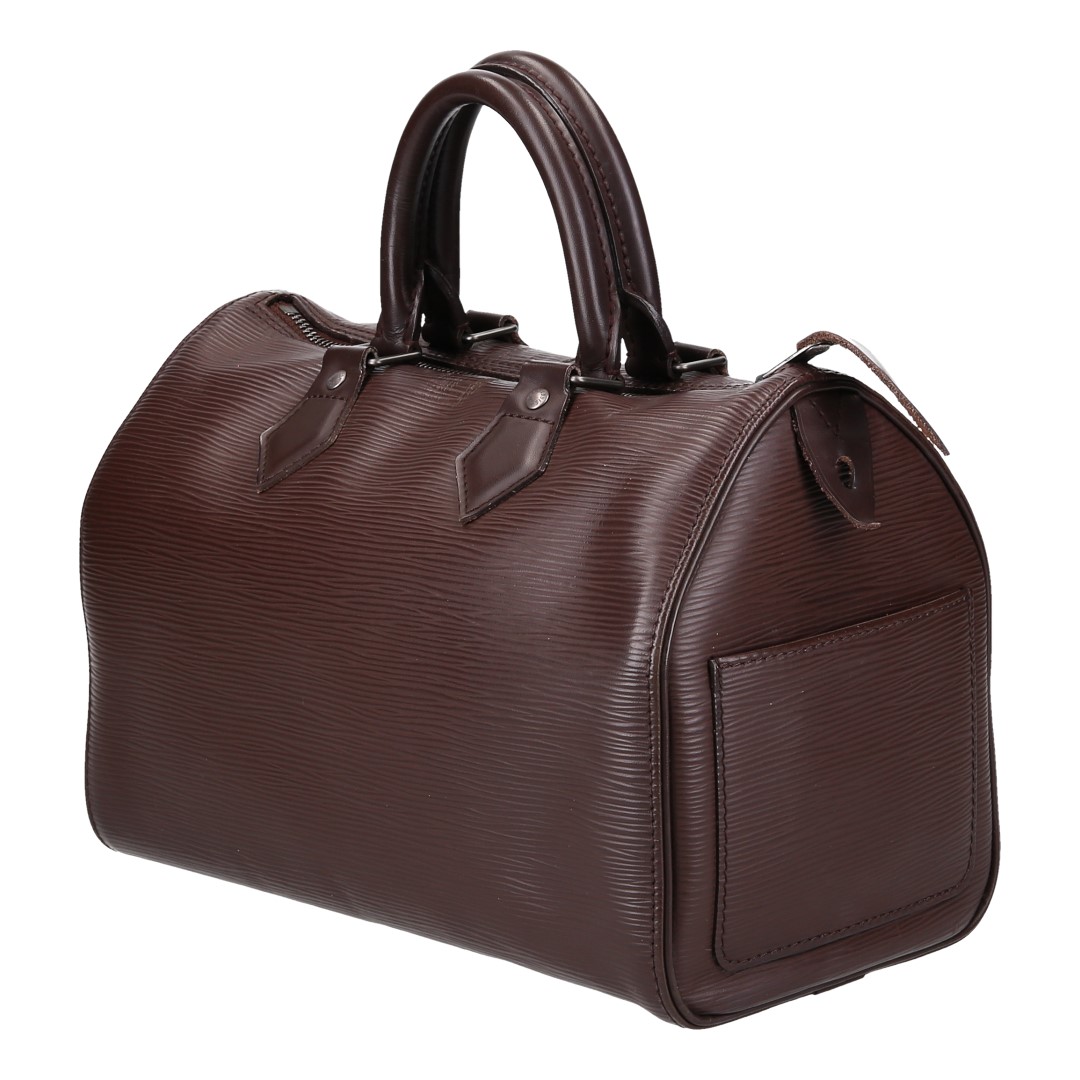 LOUIS VUITTON SPEEDY 25 HENKELTASCHE AUS EPI LEDER IN MOKA