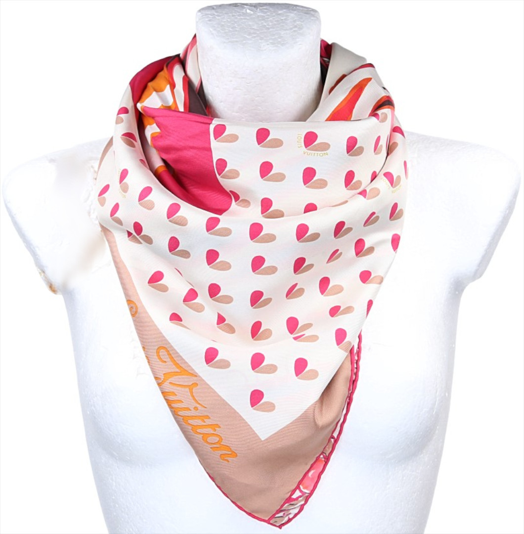 49900-LouisVuitton-Tuch-Vorne_2D_0003 LOUIS VUITTON CARRÉ TUCH 85 x 85 AUS SEIDE (400505)