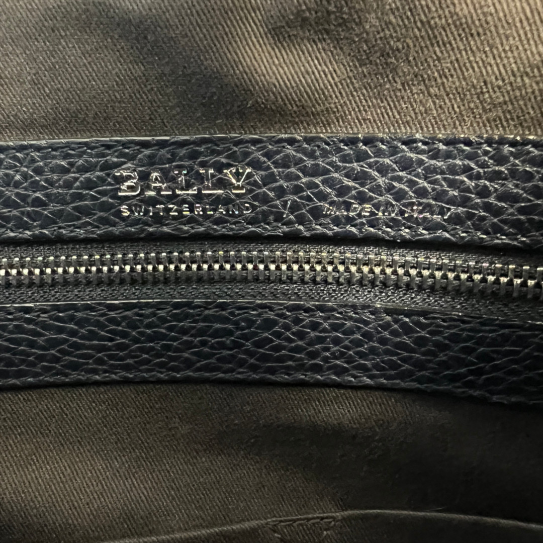 48350-Bally-Aktentasche-Blau_2D_0015 BALLY STAZ BUSINESS TASCHE AUS LEDER IN BLAU MIT SCHULTERRIEMEN