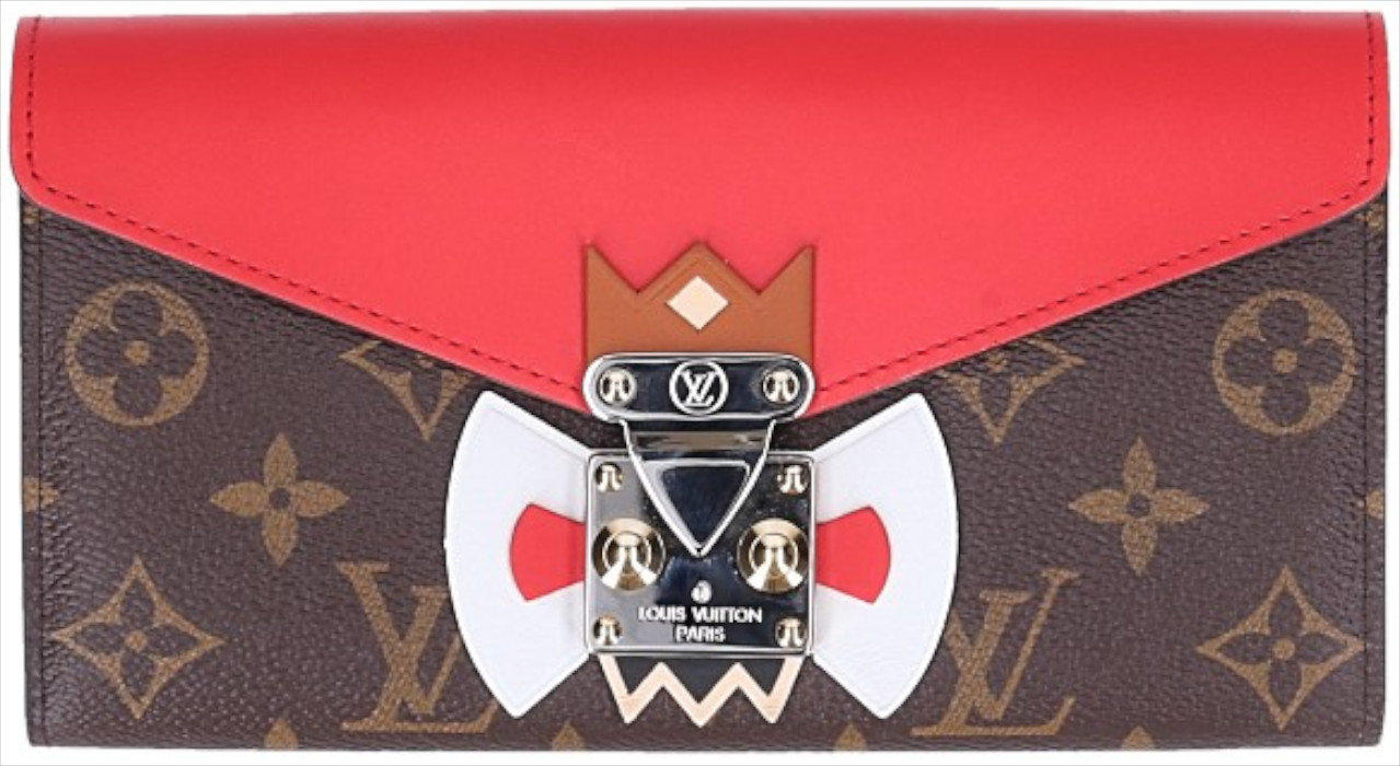 LOUIS VUITTON GELDBÖRSE 'SARAH' AUS MONOGRAM TRIBAL MASK CANVAS (M60791)