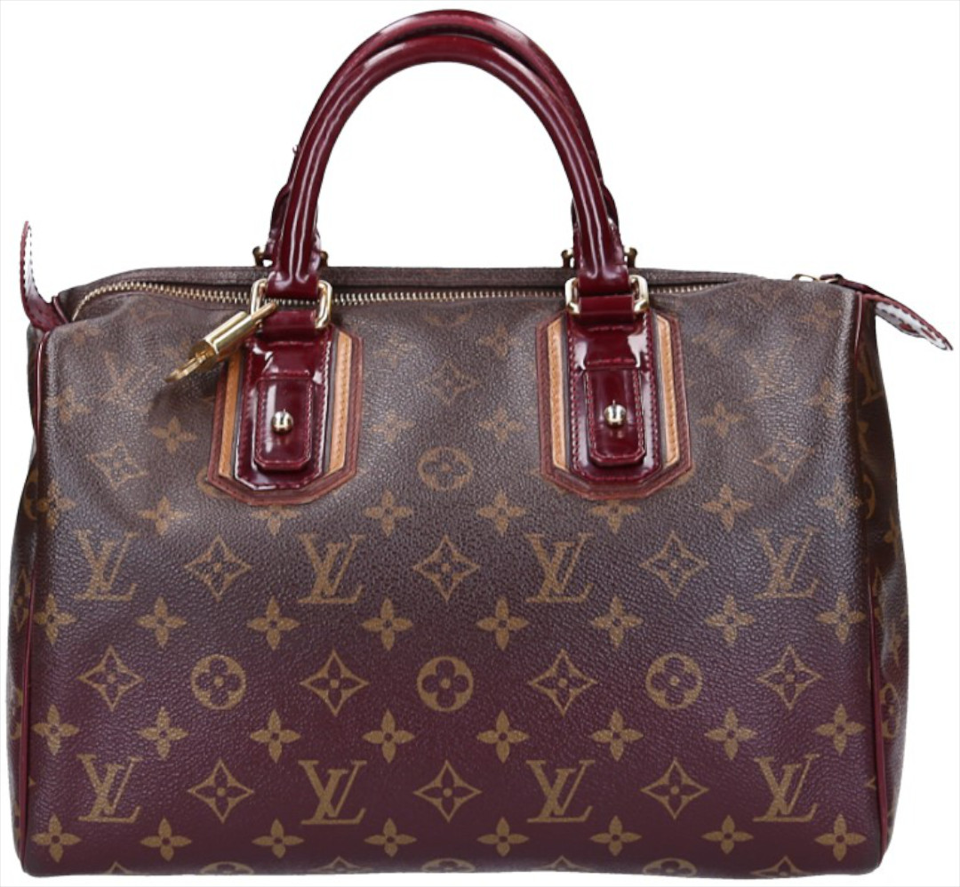 LOUIS VUITTON SPEEDY 30 HENKELTASCHE AUS MONOGRAM MIRAGE CANVAS IN BORDEAUX (M95586)