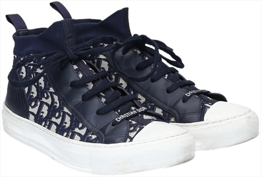 DIOR WALK'N'DIOR SNEAKER SCHUHE AUS DIOR OBLIQUE FUNKTIONS-MESH & KALBSLEDER GR. 41