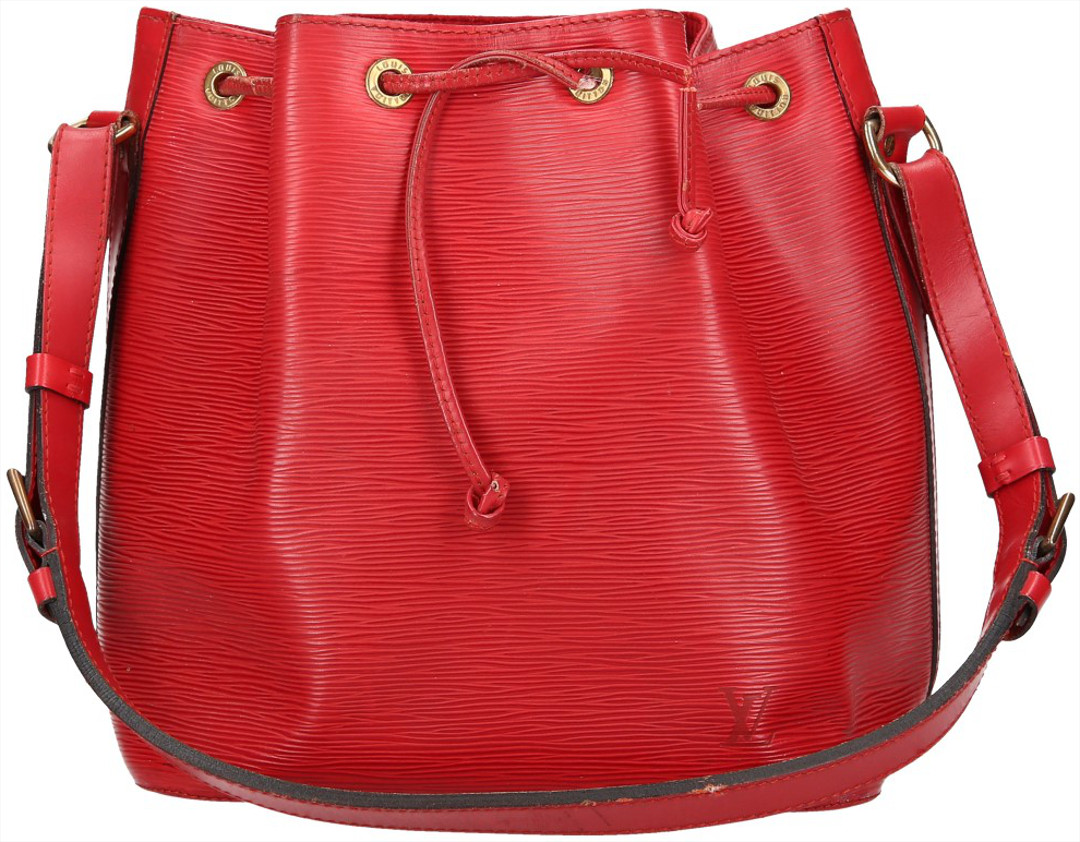 LOUIS VUITTON NOÉ PETIT MODEL SCHULTERTASCHE AUS EPI LEDER IN CASTILLIAN ROT (M43077)