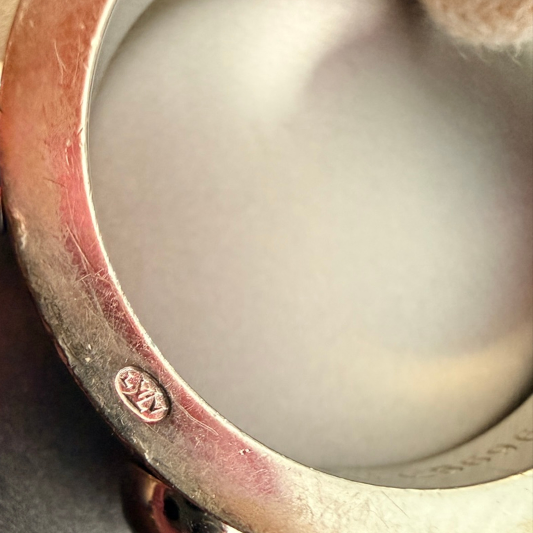 LOUIS VUITTON RING 'EMPREINTE' AUS 750er WEIßGOLD IN GRÖßE 53 (ECB696)