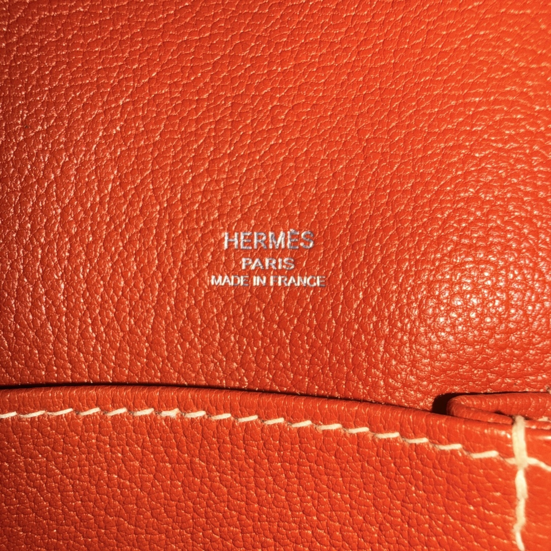 HERMÈS JYPSIÈRE 28 HANDTASCHE AUS CLÉMENCE-JUNGSTIERLEDER IN SANGUINE MIT PHW