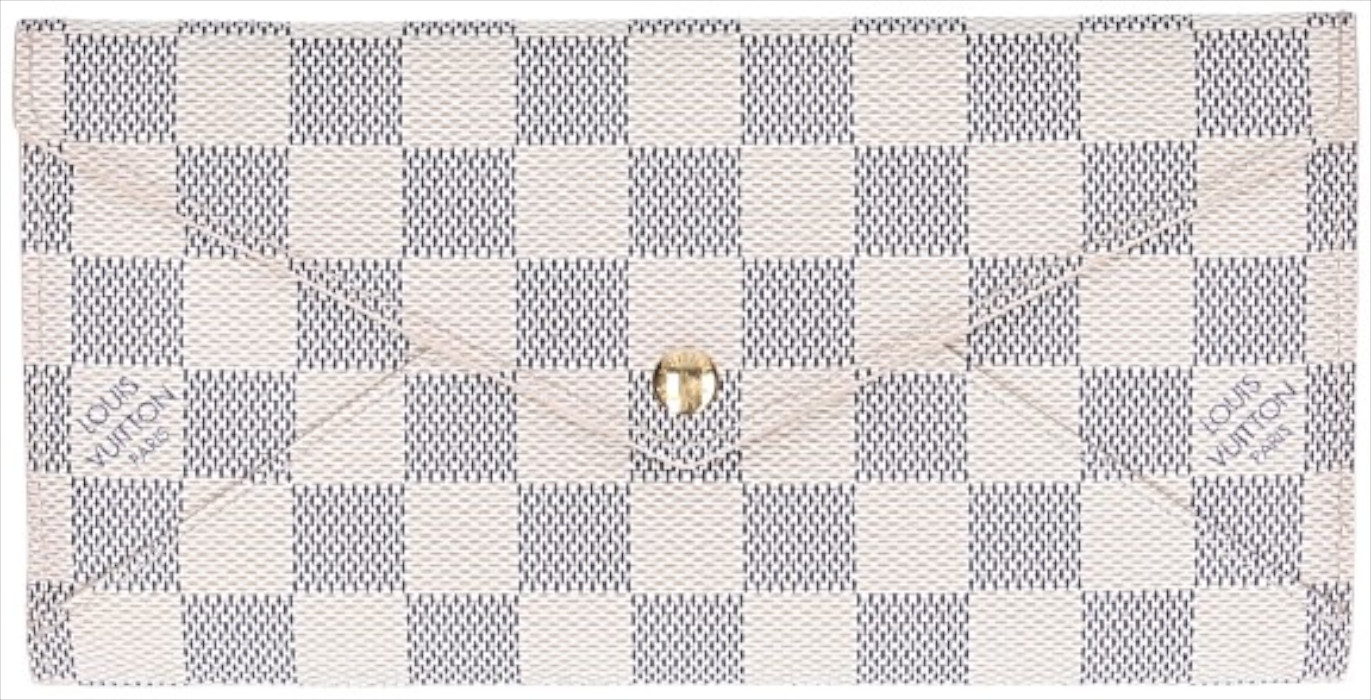 LOUIS VUITTON GELDBÖRSE 'ORIGAMI' AUS DAMIER AZUR CANVAS (N63098)