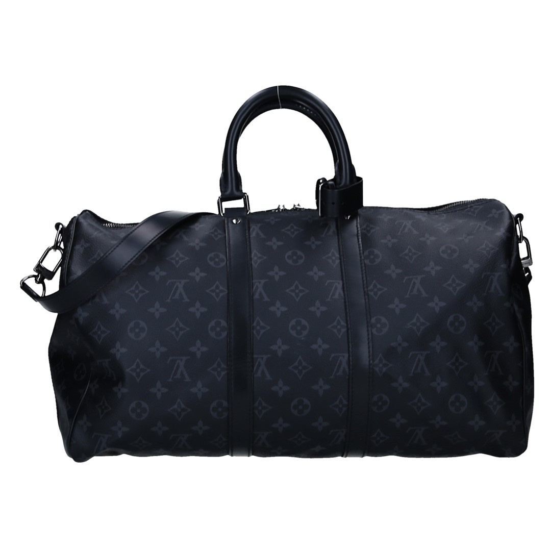 LOUIS VUITTON KEEPALL 45 REISETASCHE AUS MONOGRAM ECLIPSE CANVAS MIT SCHULTERRIEMEN (M40569)
