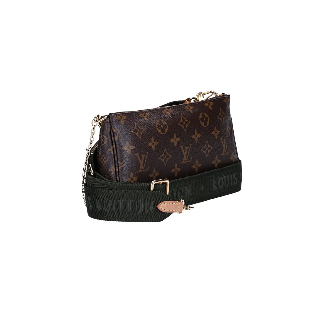 LOUIS VUITTON MULTI POCHETTE ACCESSOIRES HANDTASCHE AUS MONOGRAM CANVAS IN KAKI (M44813)