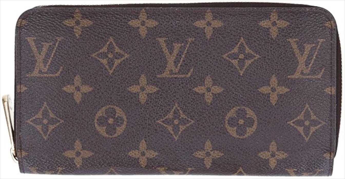 LOUIS VUITTON GELDBÖRSE 'ZIPPY' AUS MONOGRAM CANVAS IN BRAUN (M42616)