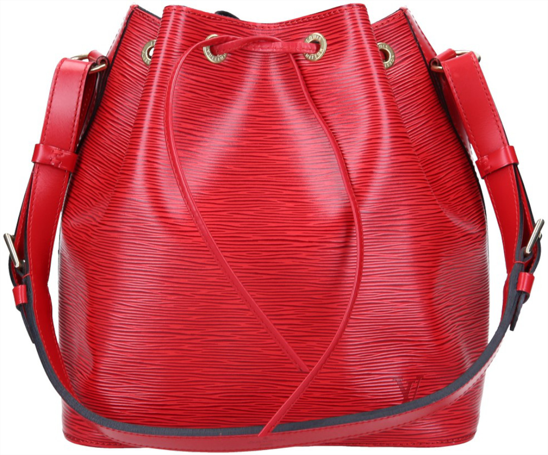 LOUIS VUITTON NOÉ PETIT MODEL SCHULTERTASCHE AUS EPI LEDER IN CASTILLIAN ROT (M43077)