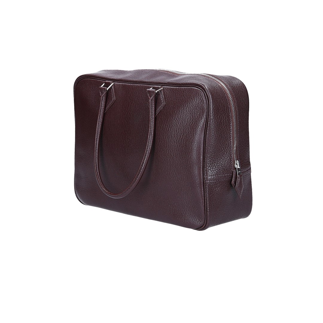 HERMÈS SAC A MAIN PLUME 32 HANDTASCHE AUS CHEVRE DE COROMANDEL MIT PHW