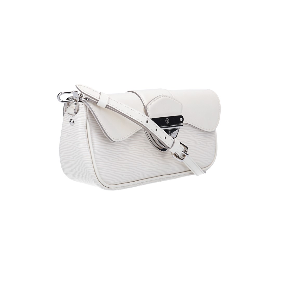 47779-Louis-Vuitton-Handtasche-Epi_2D_0008 LOUIS VUITTON POCHETTE MONTAIGNE CLUTCH AUS EPI LEDER IN IVOIRE (M5929J)