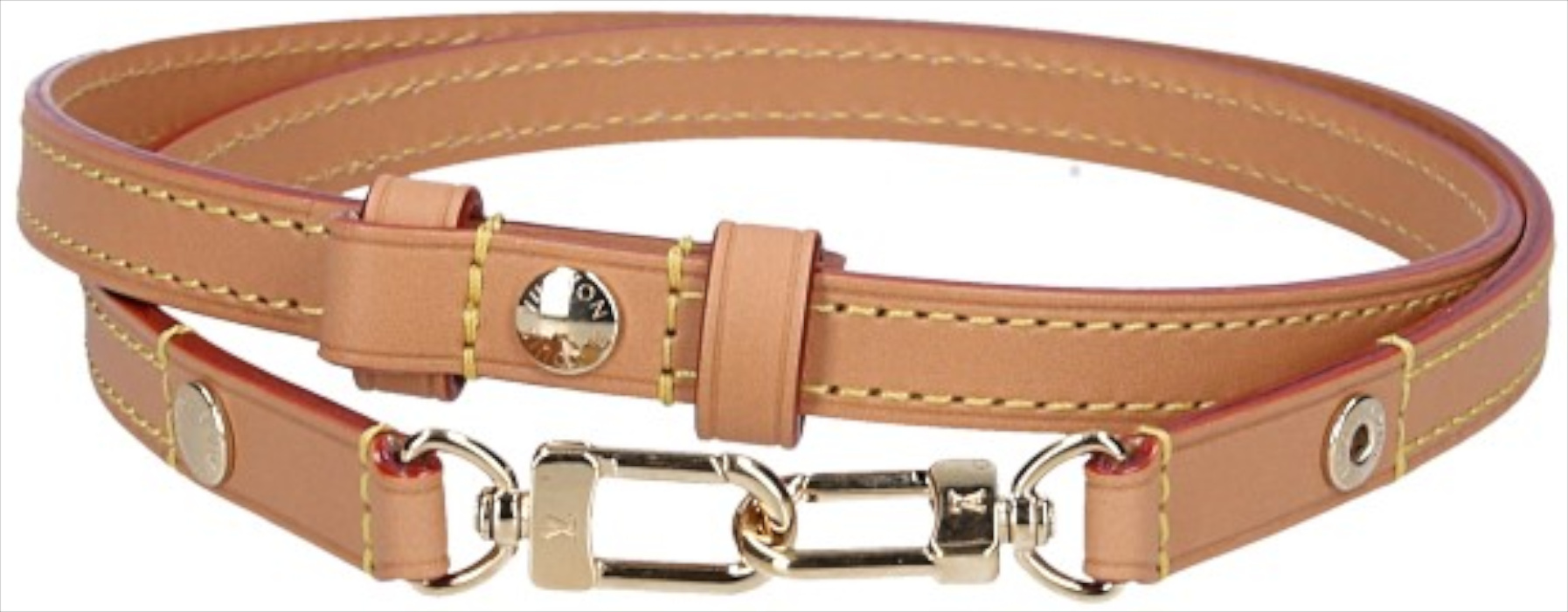 Louis Vuitton Adjustable Shoulder Strap in Rindsleder in Black with Silver
