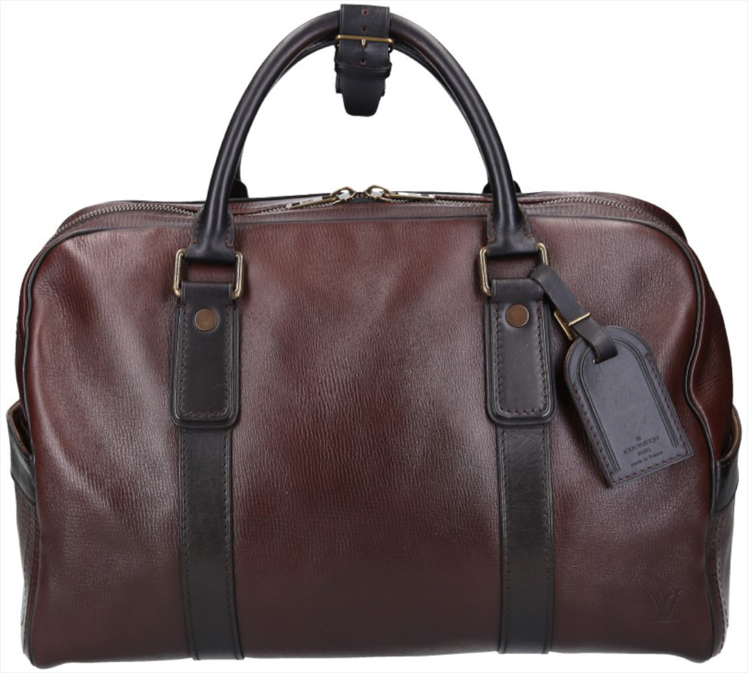 40009-Louis-Vuitton-Reisetasche-Utah_2D_0015 LOUIS VUITTON CARRYALL WEEKENDER AUS UTAH LEDER