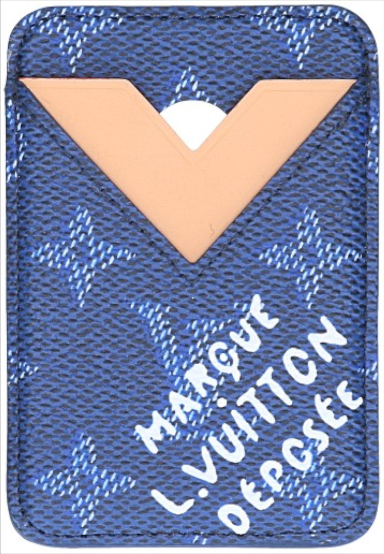LOUIS VUITTON MAGNET KARTENETUI AUS MONOGRAM HERITAGE CANVAS IN OCEAN (M26946)