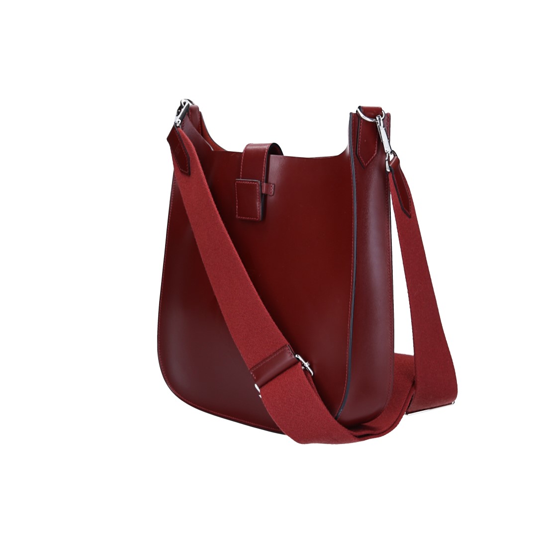 HERMÈS ÉVELYNE SELLIER 29 HANDTASCHE AUS HUNTER LEDER IN ROUGE H MIT PHW