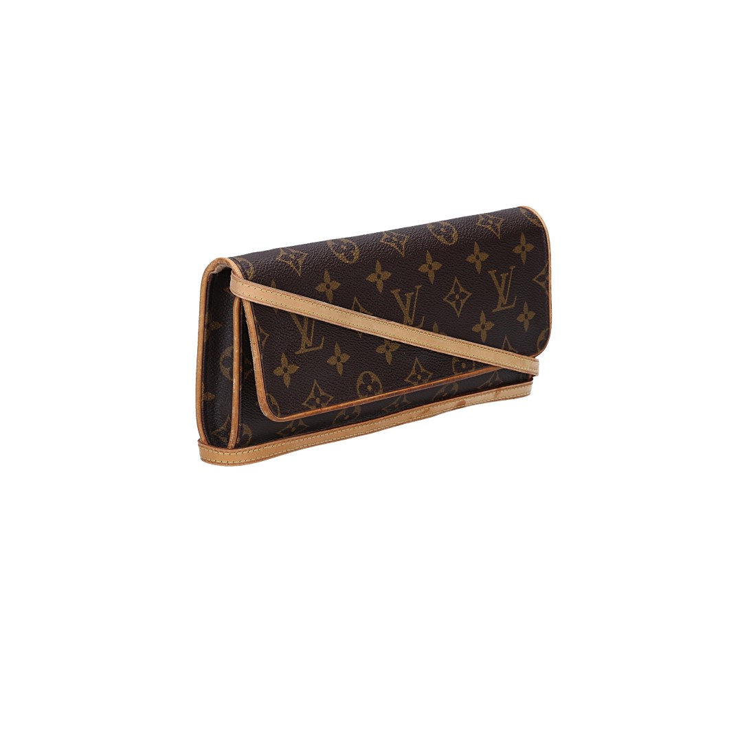 LOUIS VUITTON POCHETTE TWIN GM CLUTCH AUS MONOGRAM CANVAS (M51852)