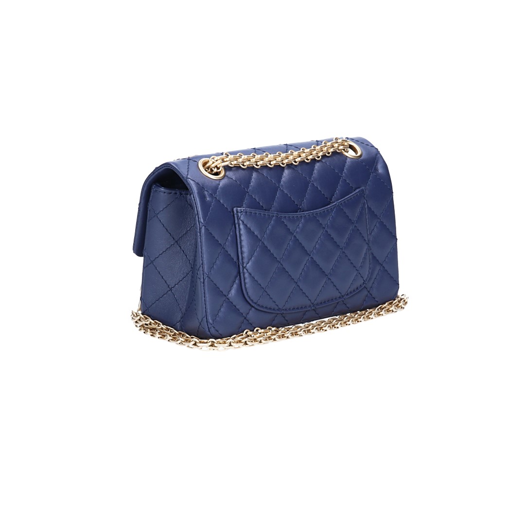 CHANEL 2.55 REISSUE SINGLE FLAP HANDTASCHE (224) AUS KALBSLEDER (A37584)