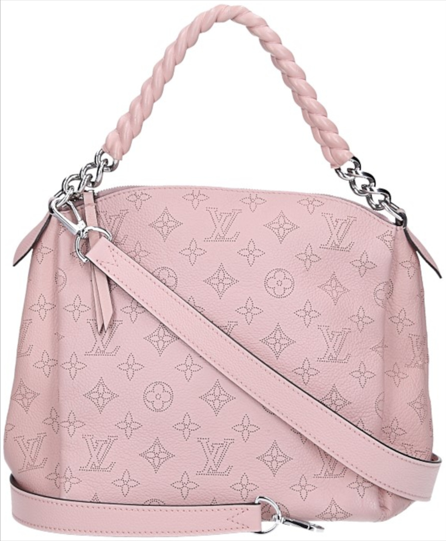LOUIS VUITTON BABYLONE CHAIN BB HANDTASCHE AUS MONOGRAM MAHINA LEDER IN MAGNOLIA (M51219)