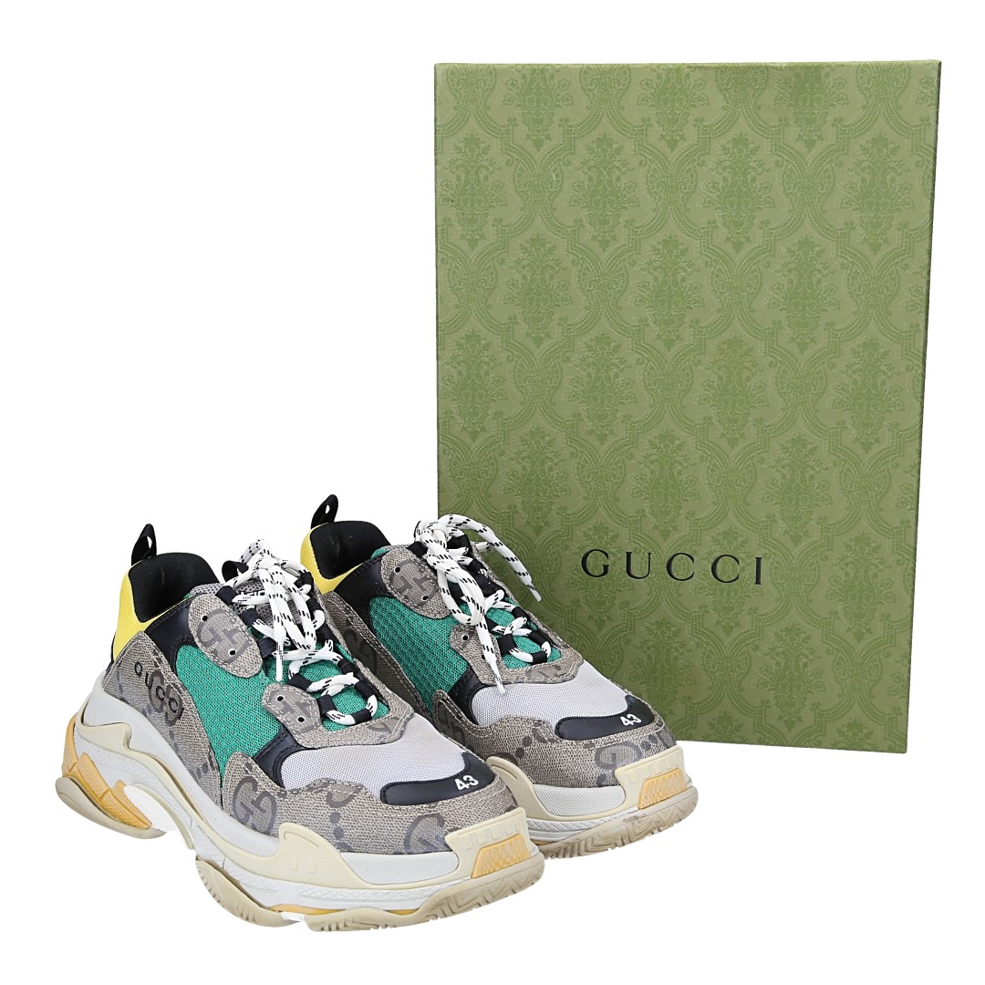 GUCCI X BALENCIAGA TRIPLE S MEN SNEAKER SCHUHE GR. 43