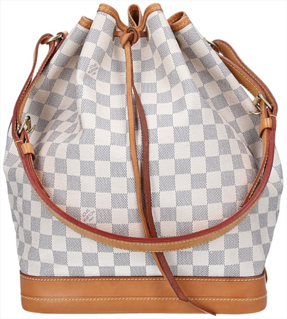 LOUIS VUITTON NOE GM SCHULTERTASCHE AUS DAMIER AZUR CANVAS (N42222)