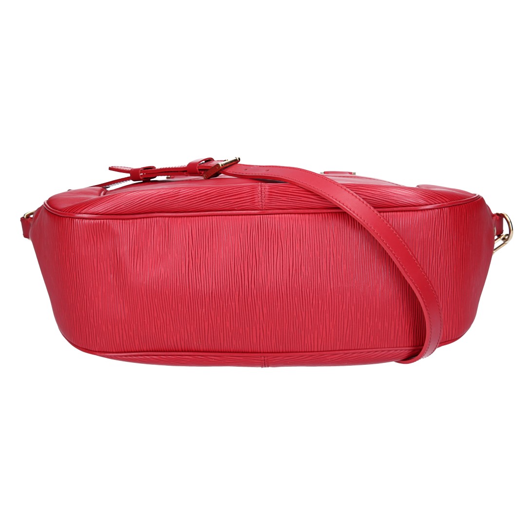 LOUIS VUITTON DHANURA MM HENKELTASCHE AUS EPI LEDER IN ROUGE (M5910E)