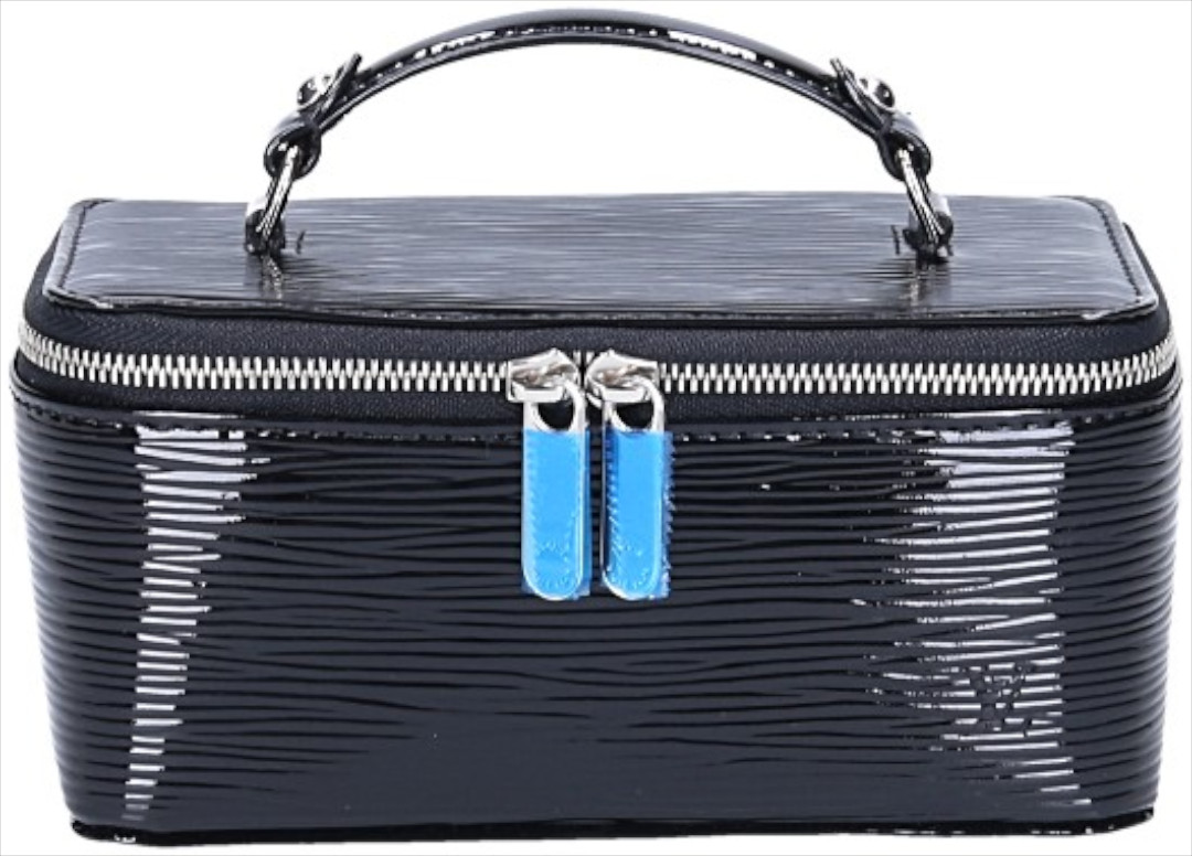 49396-LouisVuitton-Schmucktasche-EpiLEderSchwarz_2D_0012 LOUIS VUITTON COFFRET BIJOUX REISEACCESSOIRE AUS EPI ELECTRIC LEDER IN NOIR