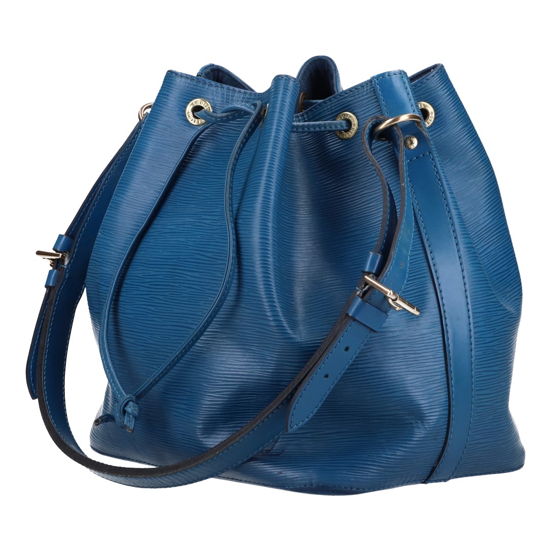 LOUIS VUITTON NOÉ PETIT MODEL SCHULTERTASCHE AUS EPI LEDER IN TOLEDO BLAU (M44105)