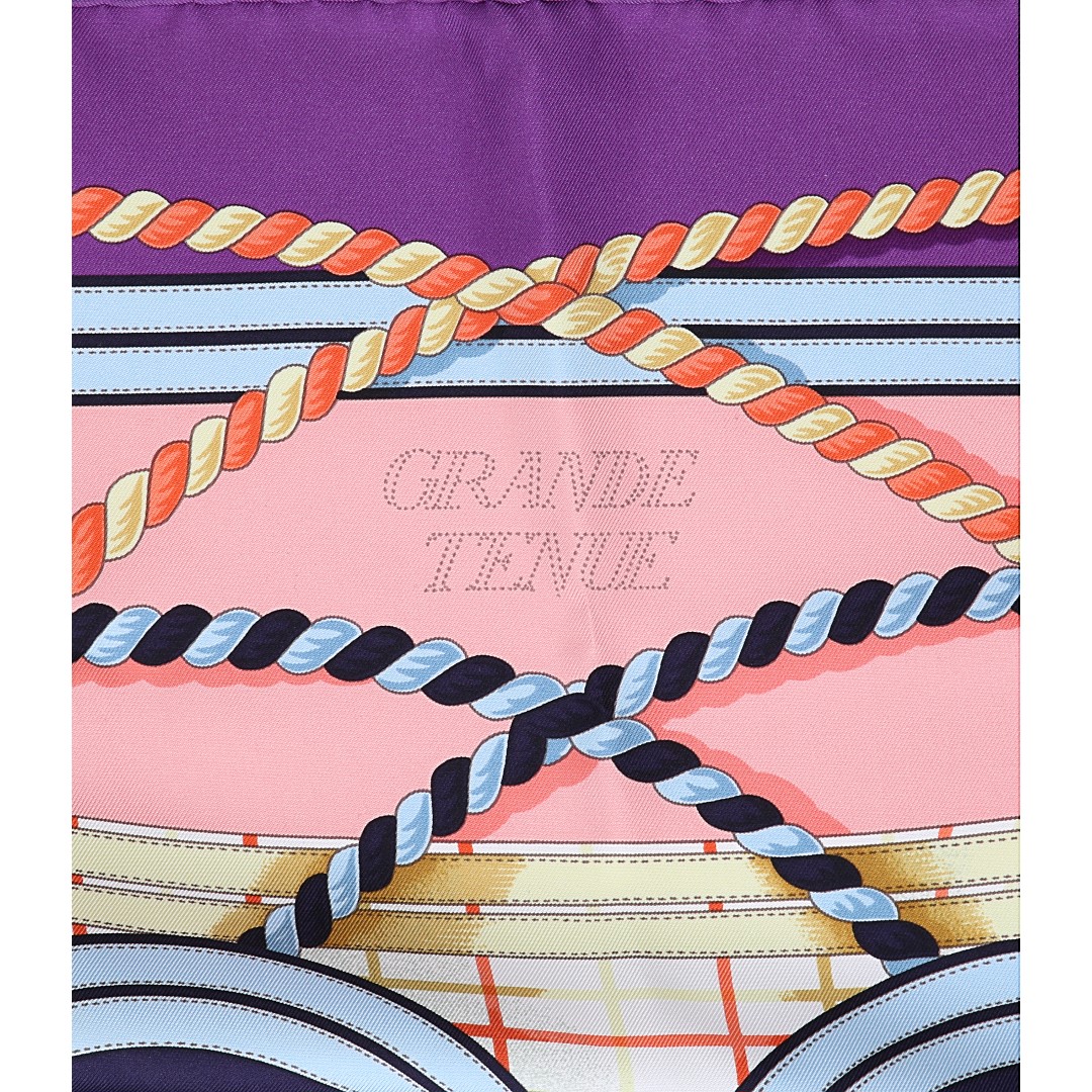 46170-Hermes-Tuch-GrandeTenue_2D_0002 HERMÈS SEIDENTUCH 90 x 90 CM CARRÉ MOTIV 'GRANDE TENUE' VON HENRI D'ORIGNY