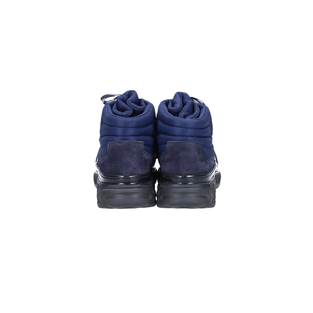 CHANEL SNEAKER SCHUHE AUS NYLON UND SUEDE-LEDER IN BLAU GR. 37 (W G35205)